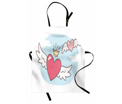 Flying Hearts and Crown Apron