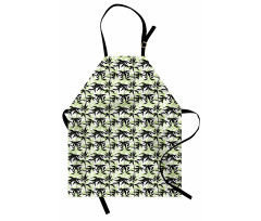 Eastern Bamboo Leaf Pattern Apron