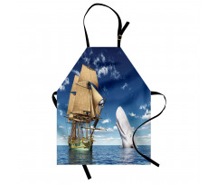 Pirate Ship and Mammal Fish Apron