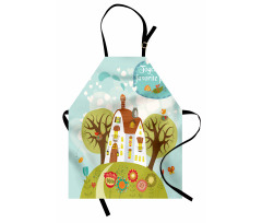 Fairytale Cartoon with Words Apron