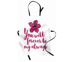 Tropical Blossom Valentines Apron