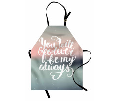 Pastel Tones Romantic Words Apron