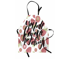 Strawberries Romantic Words Apron