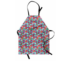 Exotic Floral Repetition Apron