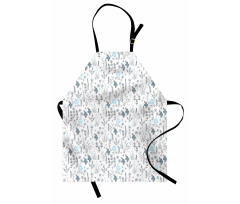 Delicate Plants Flowers Apron