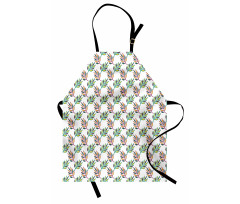 Symmetric Colorful Leaves Apron