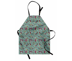 Vintage Classic Flora Leaves Apron