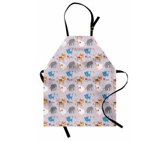 Sheep Elephant Pig Dog Apron