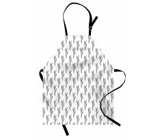 Heather Flower Design Spring Apron