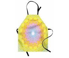 Round Wreath Colorful Apron