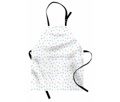 Colorful Tiny Raindrops Apron