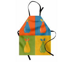 Vintage Pears in Squares Apron