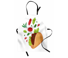 Mexican Tortilla with Veggies Apron