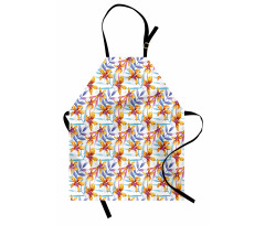 Watercolor Floral Artwork Apron