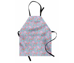 Sparrows Resting Branches Apron