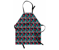 Hibiscus Monstera Leaves Apron