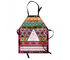 Folkloric Ornaments Boho Apron