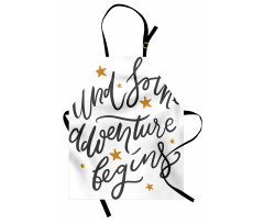 Adventure Begins Message Apron