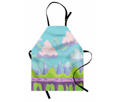 Abstract Fairy Tale Scene Apron