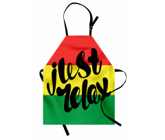 Rastafarian Design Message Apron