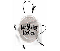 No Stress Relax Lettering Apron