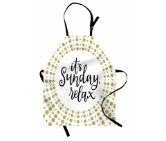 It is Sunday Relax Message Apron