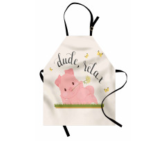 Pot Belly Pink Piglet Apron