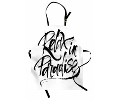 Relax in Paradise Message Apron