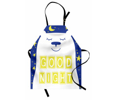 Polar Bear Night Text Apron