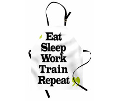 Eat Sleep Work Train Repeat Apron