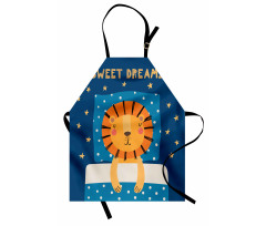 Sleeping Sketched Lion King Apron