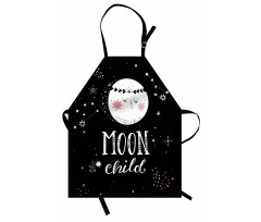 Cartoon Style Galaxy Concept Apron