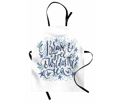 Wild as the Sea Phrase Apron