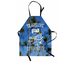 Travel Words Airplane Apron