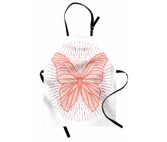 Butterfly Doodle Sunburst Apron