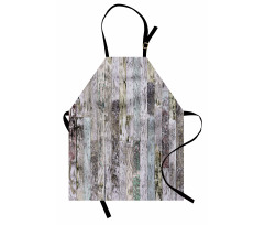 Pastel Oak Timber Boards Apron