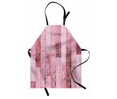 Pink Toned Rustic Planks Apron