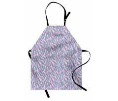 Angled Wavy Lines Background Apron