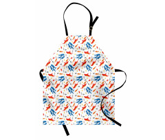 Whale and Hammerhead Shark Apron