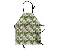 Monstera Leaf Palm Tree Apron