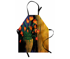 Botanical Vase Illustration Apron