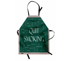 Smoking Message Blackboard Apron