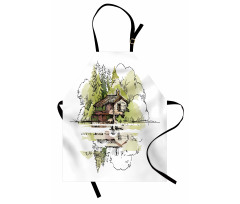 Lake House in the Forest Apron