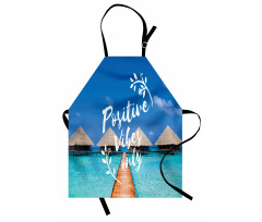 Positive Vibes Only Message Apron