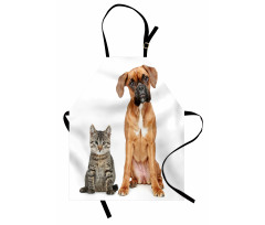 Cat Dog Animal Friends Apron