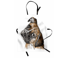 Sketchy Furry Puppy Pet Apron