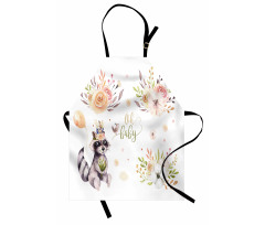 Oh Baby Calligraphy in Middle Apron