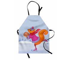 Skating Animal with a Nut Apron