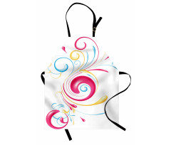 Ink Splattered Droplets Apron