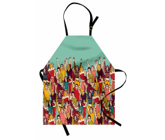 Youthful Polka Dotted Tshirts Apron